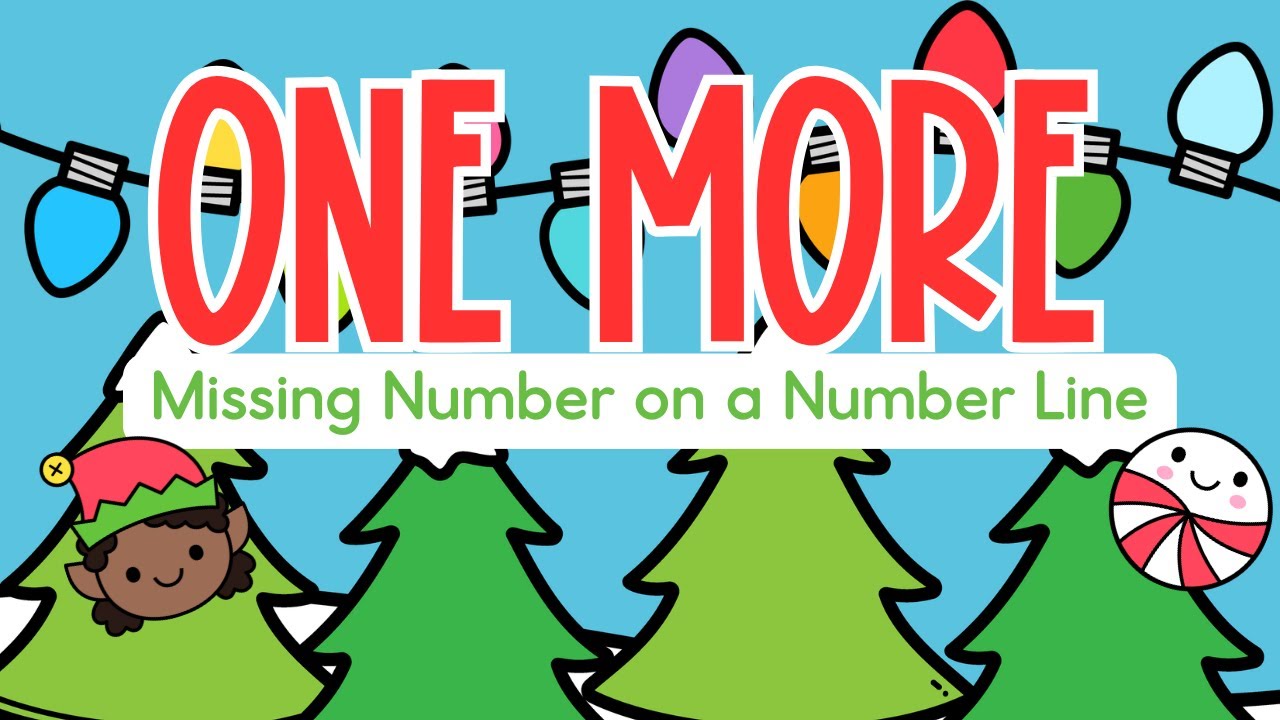 Missing Numbers on a Number Line | Christmas Math for Kids