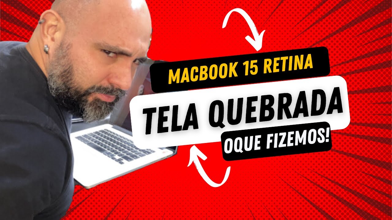 Tela quebrada quase sem conserto - Macbook Pro 15 Retina 