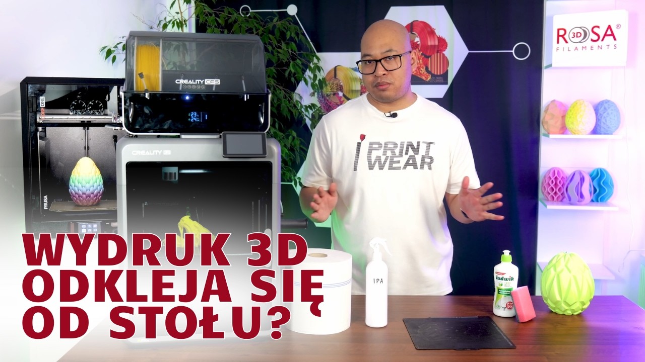Sprawdź co zrobić, żeby Twój wydruk perfekcyjnie trzymał się stołu drukarki 3D