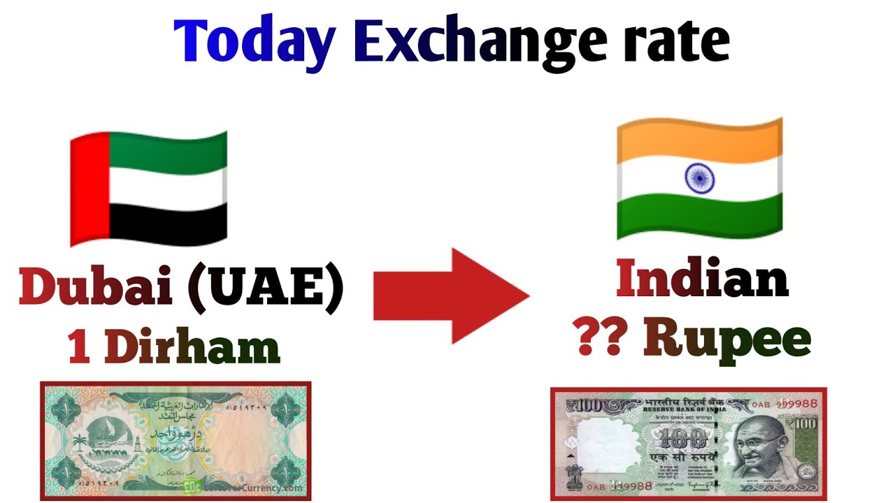 Dubai Dirham rate in Indian rupees | Indian rupee to dubai dirham | 1 Dirham how much Indian rupee