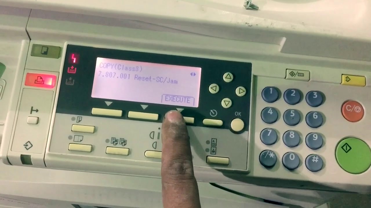 how to clear error code sc542 on Ricoh aficio 1515MF, Lanier DSM415P