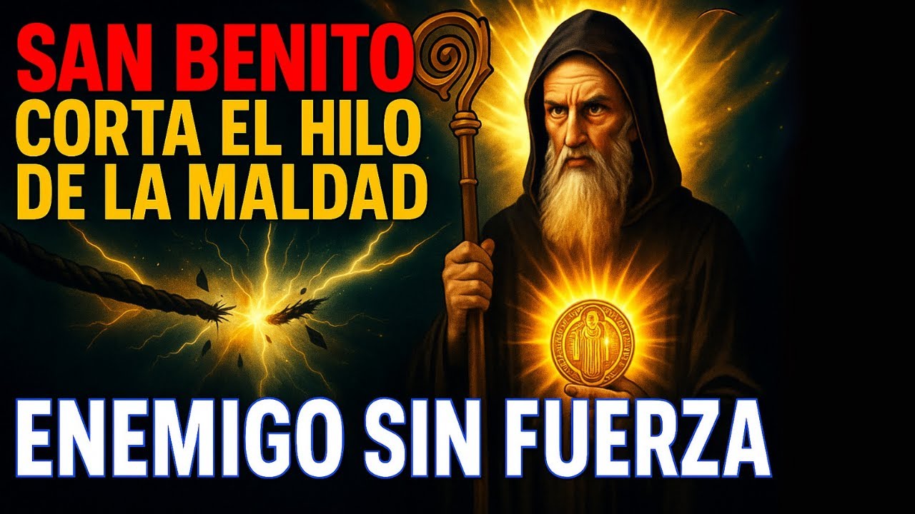 🔥 San Benito CORTA el Hilo de la MALDAD: ¡Tu Enemigo SIN ENERGÍA para Atacarte! 🛡️🙏 Oración Poderosa