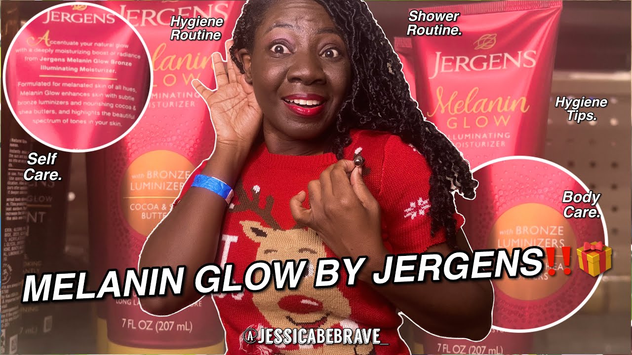 MELANIN GLOW BY JERGENS‼️🎁 MOISTURIZER THAT ADDS A GLOW‼️HOW TO MAKE SKIN GLOW IN SUMMER & WINTER