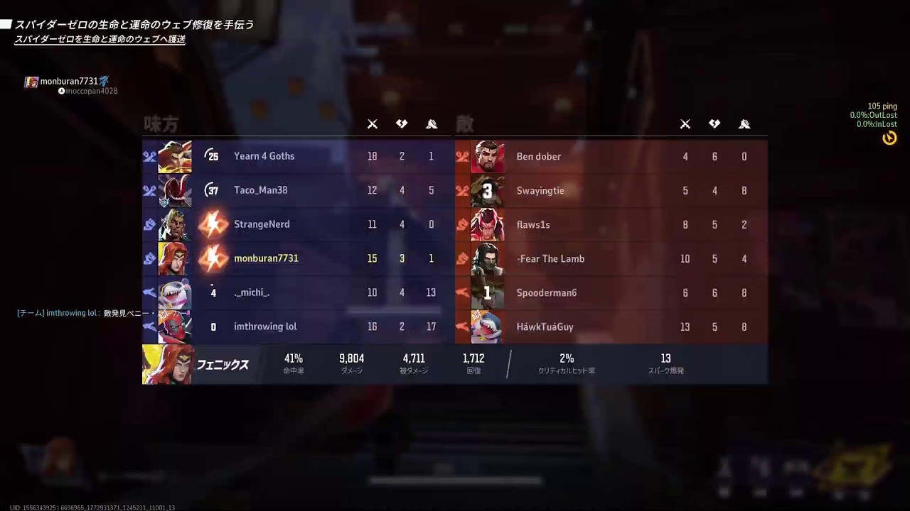 【MARVEL RIVALS】シシド