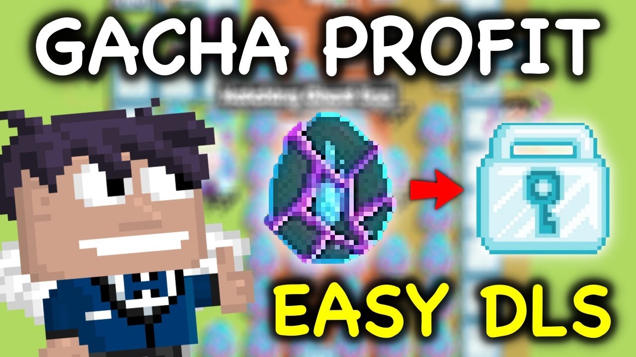 PROFIT DLS IN 7 MINUTES ! DRAGON EGG GACHA PROFIT ! | Growtopia