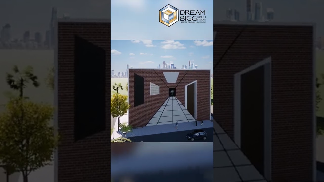 Illusion architecture elevation showcase #shorts #architecture #illusion