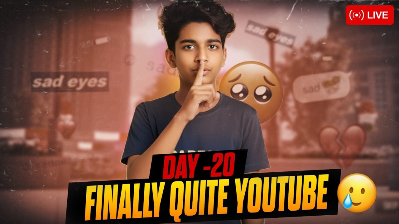 GAME YOUTUBE QUITE 😰  [ DAY -20 ]  DAYS LEFT !! 2026 #scarfall2 #live #livestream #shorts