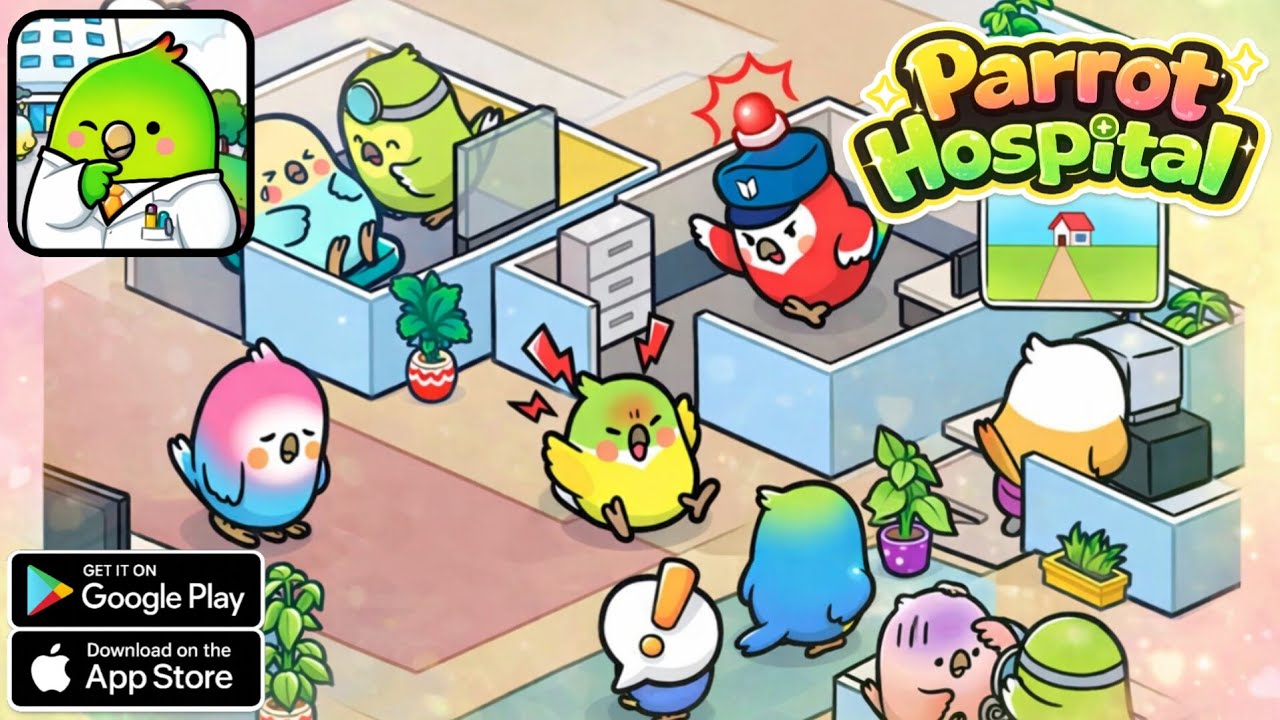 🦜 Parrot Hospital Gameplay | Cutest Idle Hospital Game Ever! 💊🏥