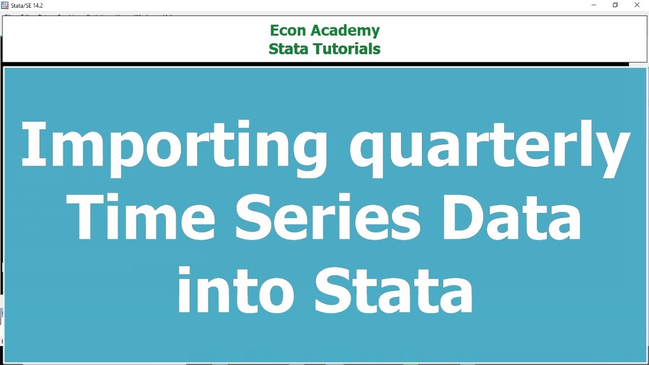 importing quarterly time series in stata