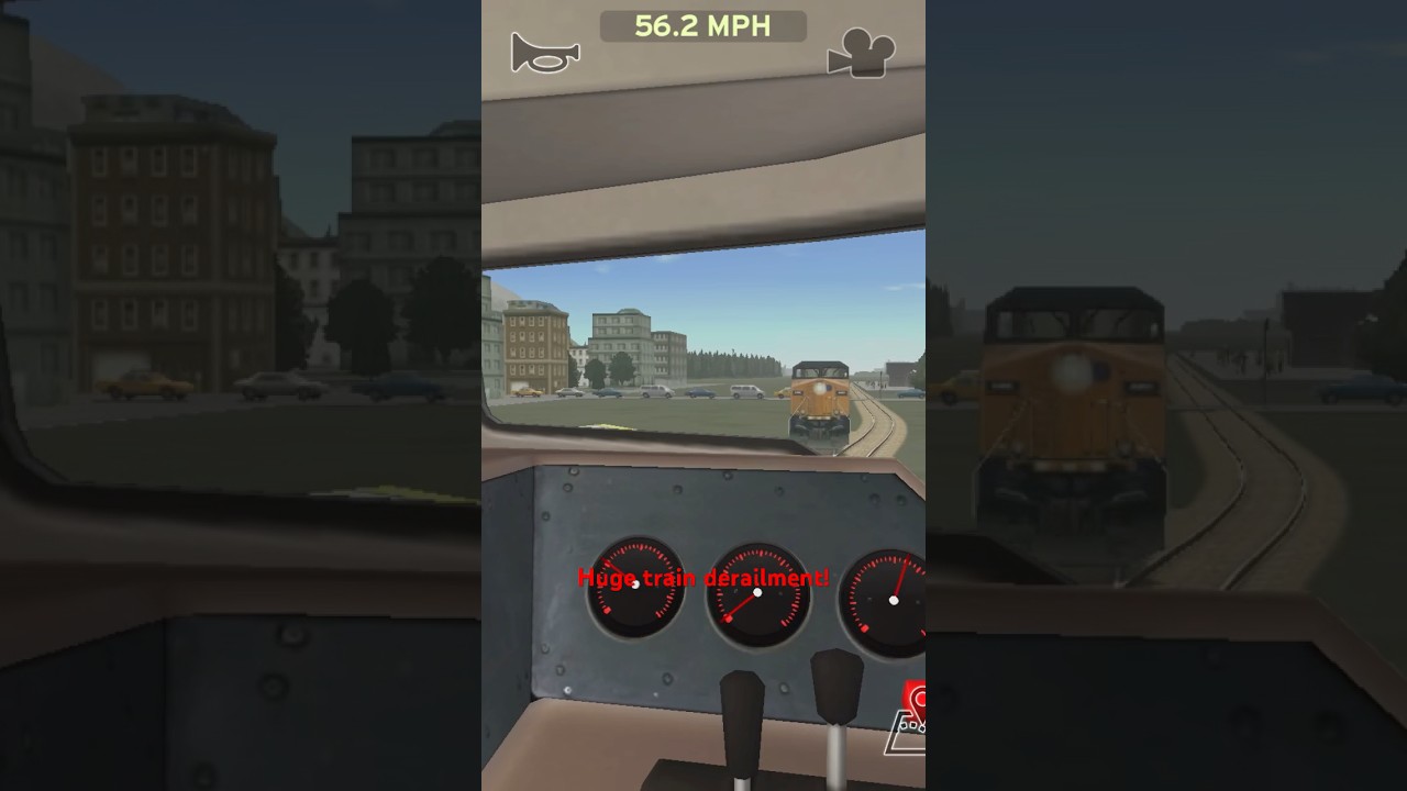 Huge train derailment in train and rail yard simulator!#modelrailroad #railtrack #trainderailment
