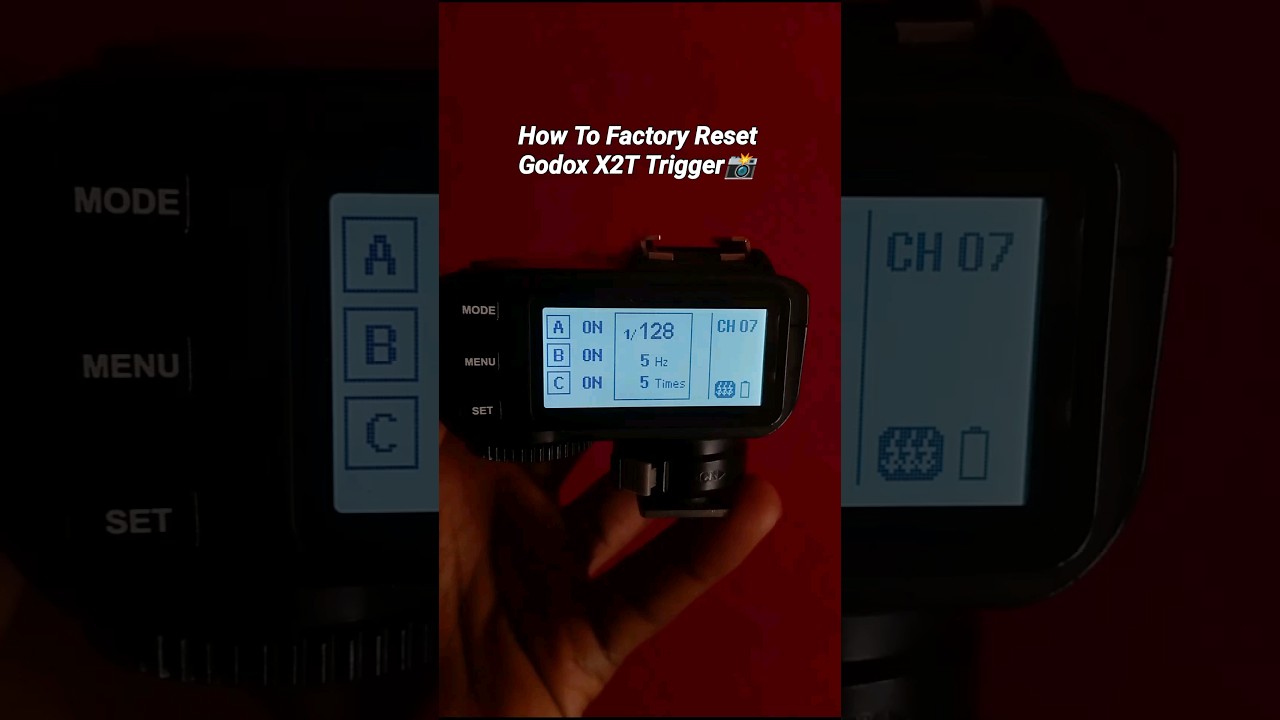 How To Reset Godox Trigger 📸🔥| #godox #howtoset #trigger #x2t #photography #settings #shorts #latest