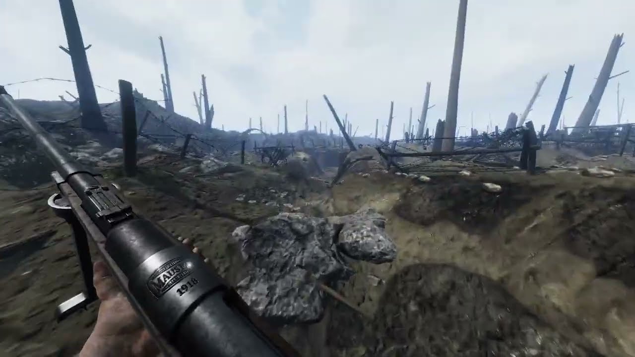 [Verdun] Exploring Vauquois + TankGewehr display