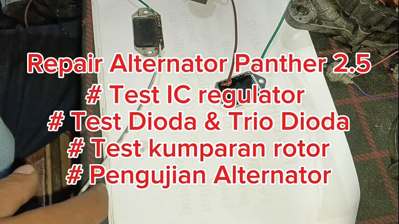 Repair Alternator Dinamo Ampere Isuzu Panther 2.5 