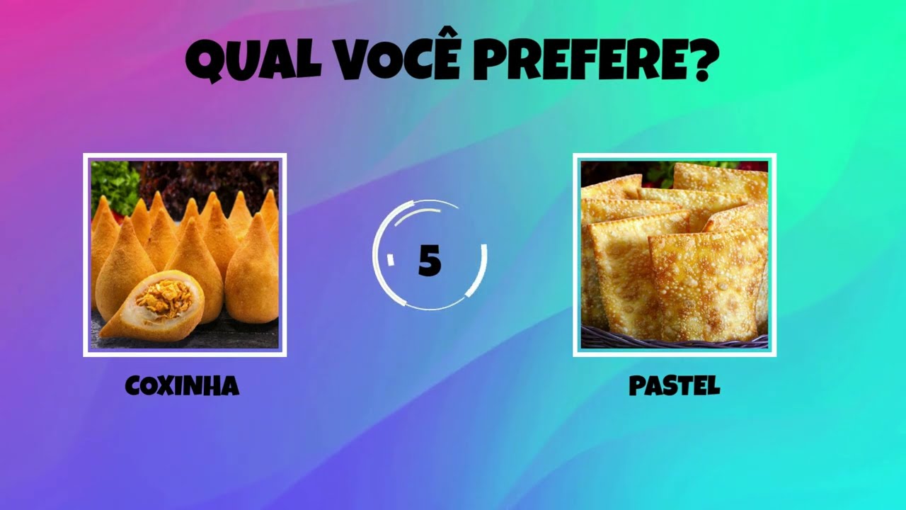 QUIZ QUAL VOCÊ PREFERE