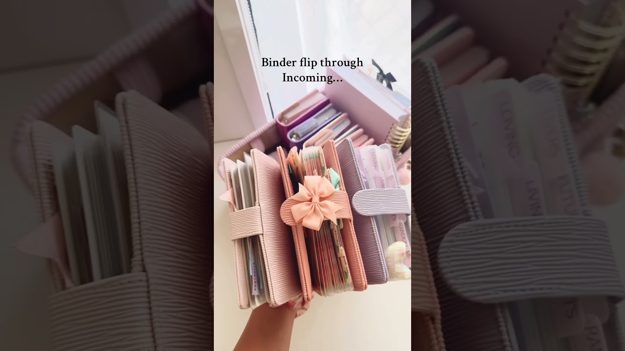 Budget Binder Flip through 💖 #cashstuffing #budgeting #planner #aesthetic