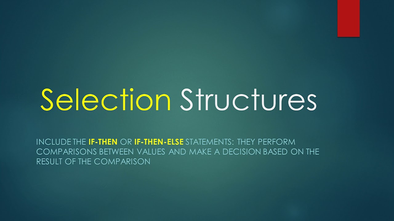 Control Structures in Algorithms