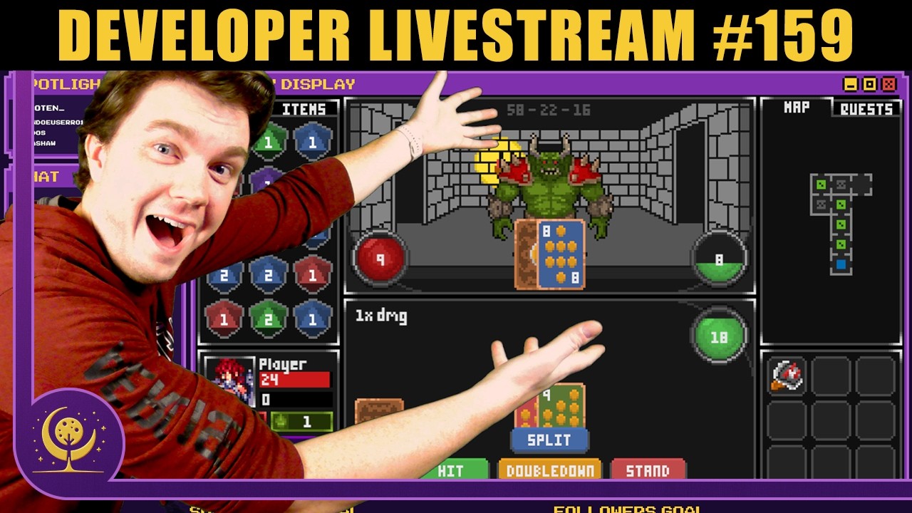 Retro Roguelike Blackjack RPG Indie Dev! Ep:159 #gamedev #rpgmaker #roguelike