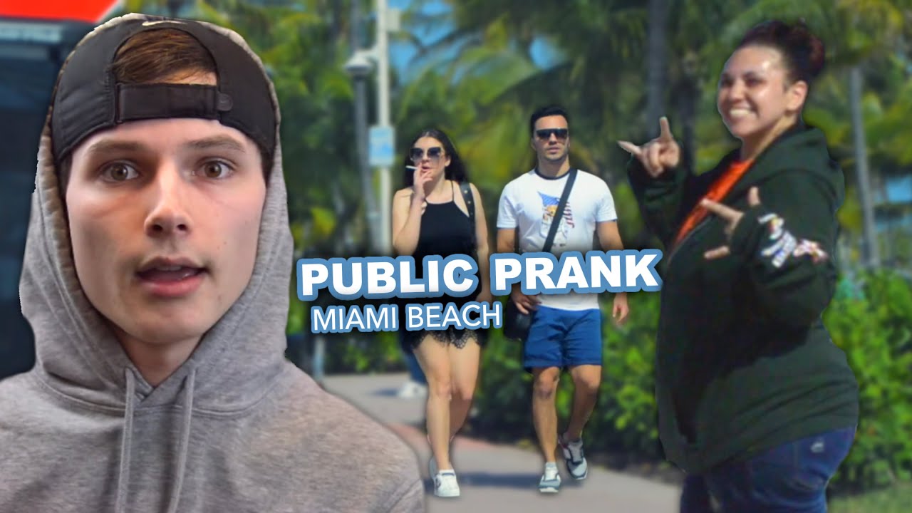 LAUGHING MANIACALLY PRANK | MIAMI BEACH