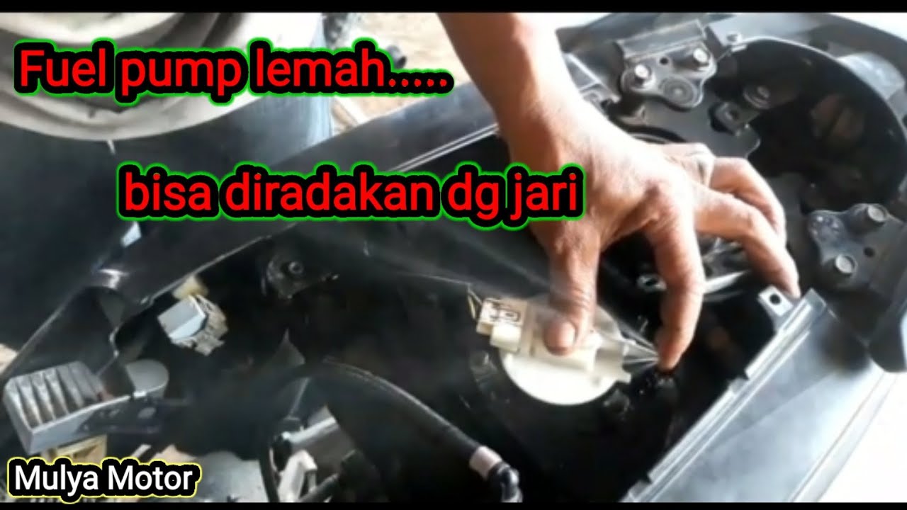 Cek manual fuel pump lemah atau kuat.