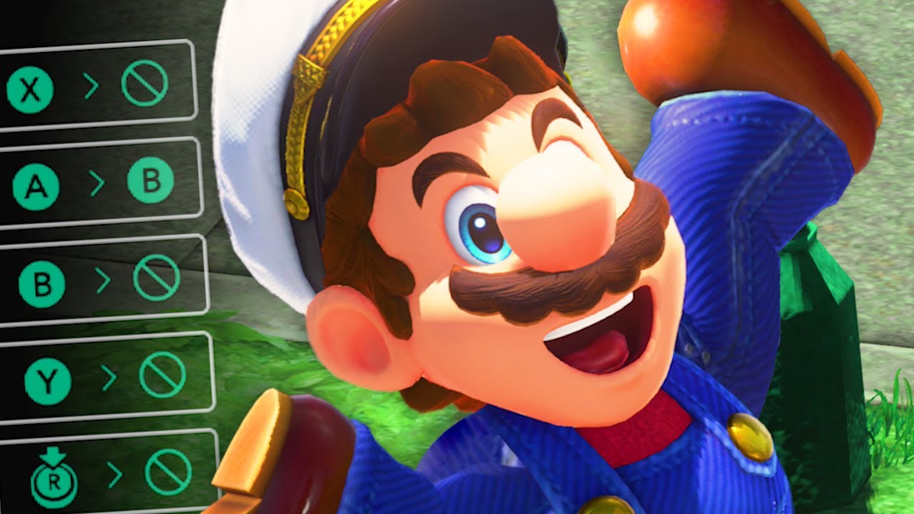 Mario Odyssey but the controls are randomized