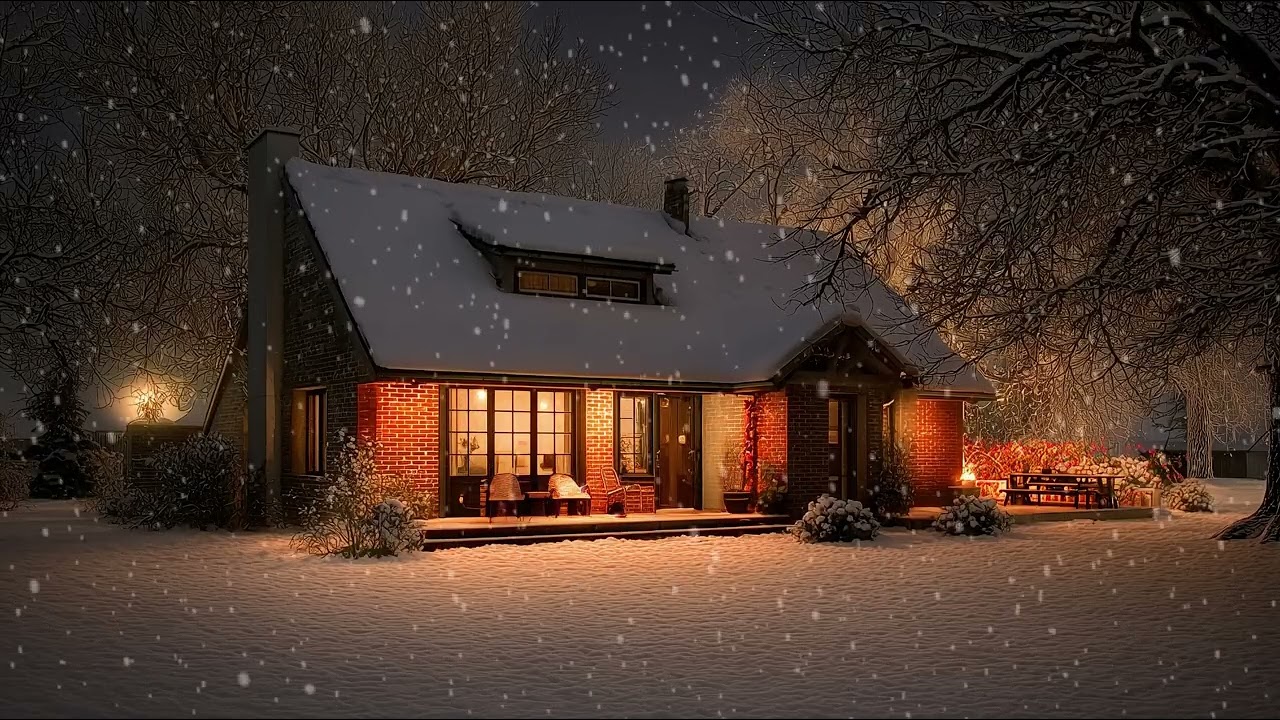 눈 덮인 겨울밤, 나를 위한 평온한 시간 ❄️SNOWY SERENITY