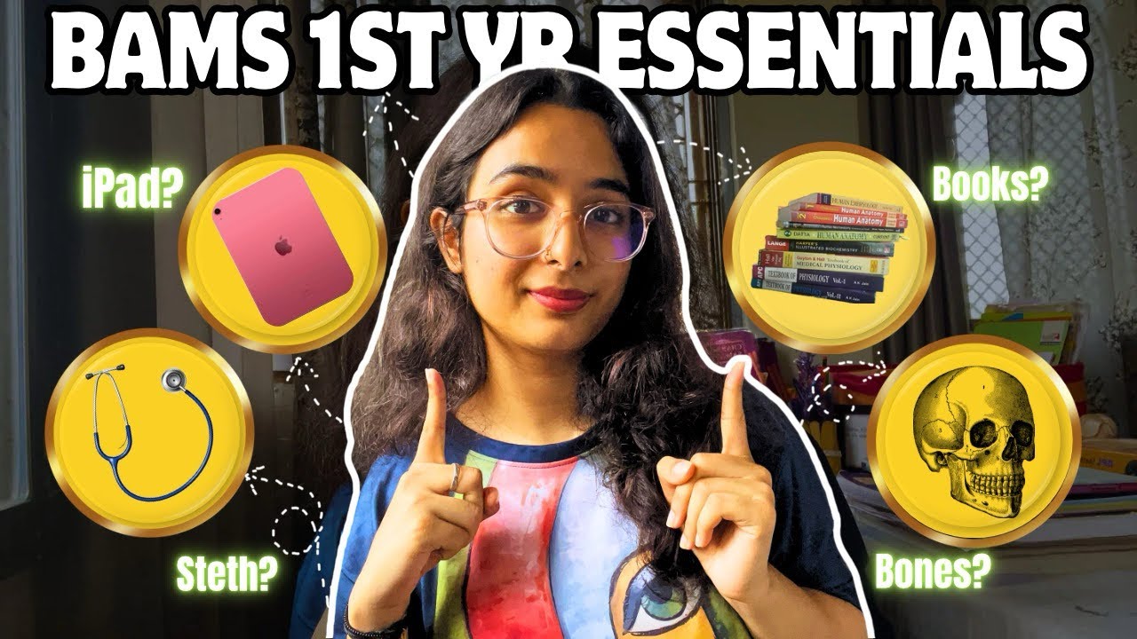 Things you ACTUALLY need for BAMS 1st yr🩺📚#bams#trending#mbbs#counselling#neet#ipad#bamsvlog#exam