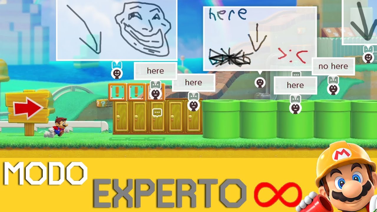 Tan TROLL que Hasta los COMENTARIOS TROLLEAN 🙃 | EXPERTO INFINITO (NO SKIP) - SMM2 - ZetaSSJ