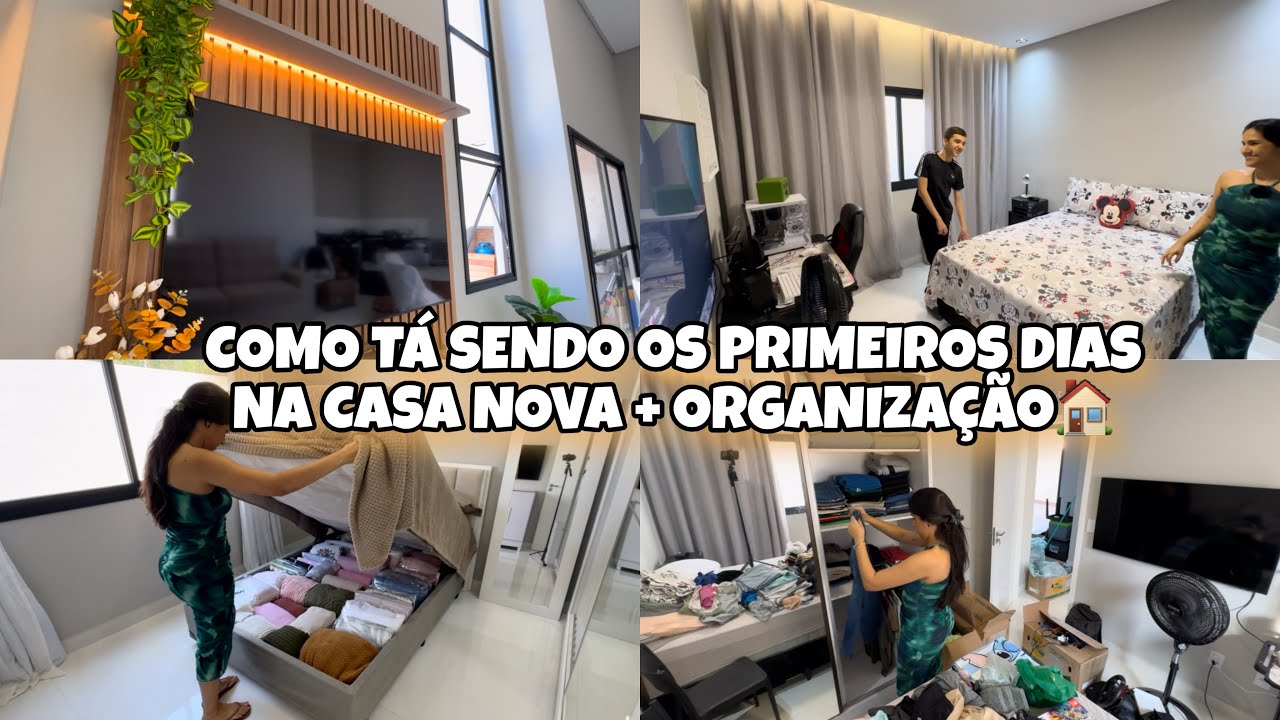 COMO TA SENDO OS PRIMEIROS DIAS NA CASA NOVA ? + COMEÇAMOS A ORGANIZA TUDO🏠