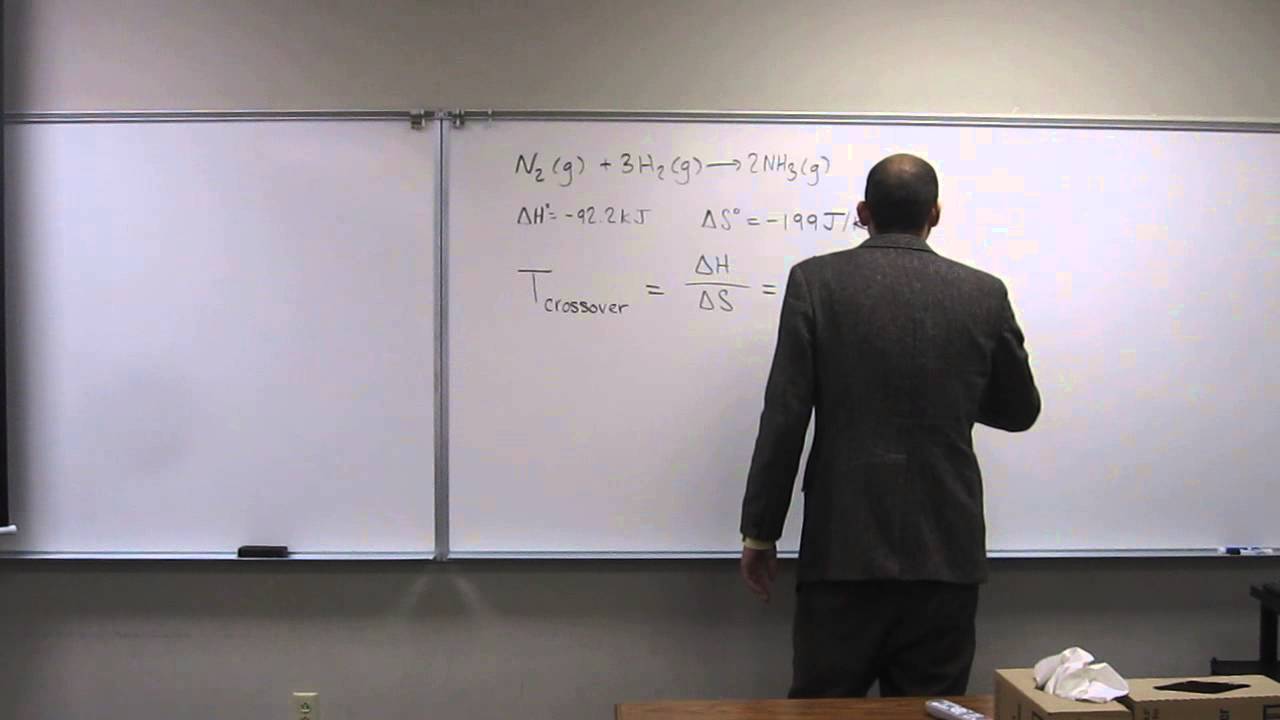 Calculate the Crossover Temperature (Tcrossover) of an Exothermic Reaction 001