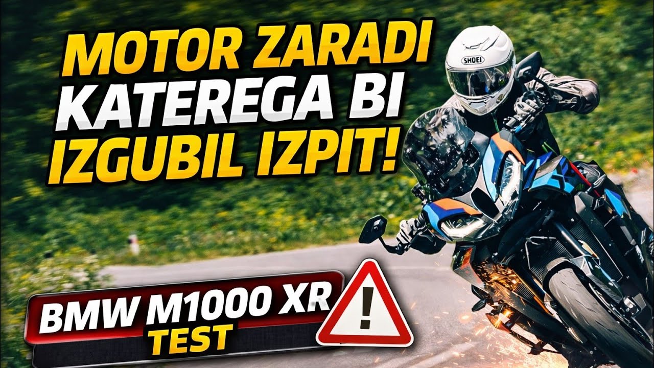 Motor zaradi katerega bi izgubil izpit - BMW M1000XR test!