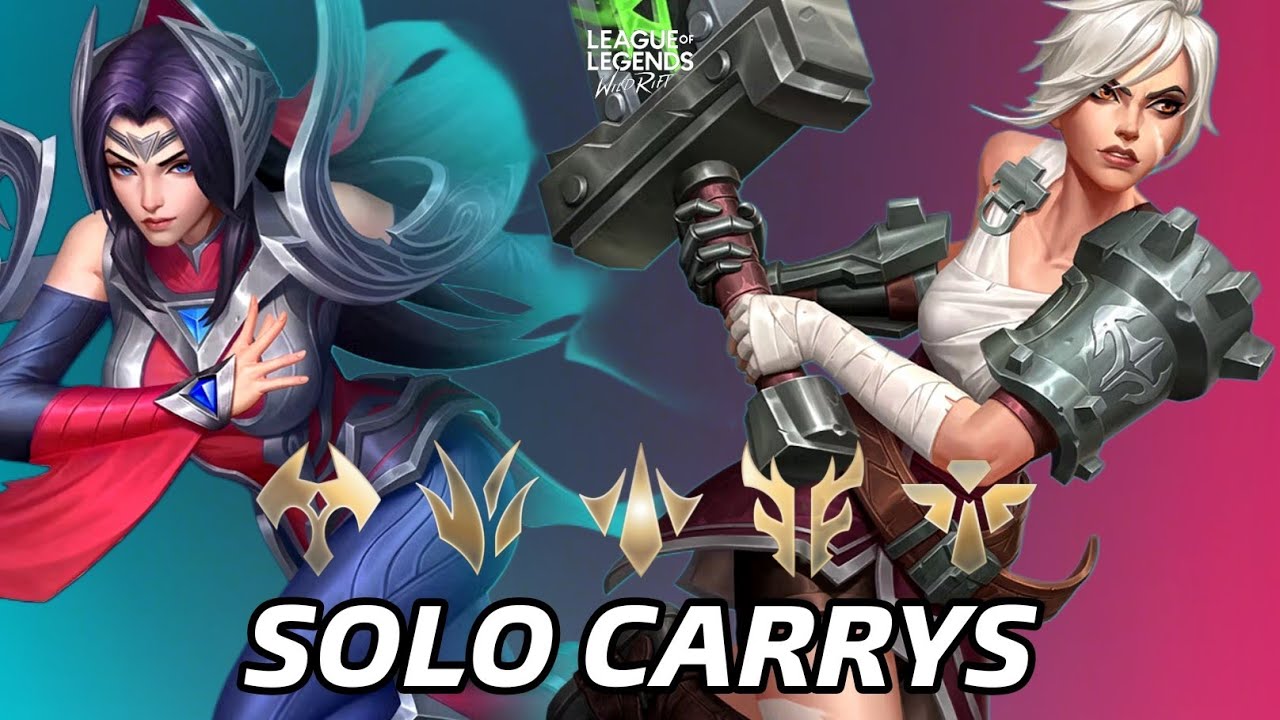 LOS MEJORES CAMPEONES SOLO CARRYS DEL PARCHE 7.0A DE WILD RIFT Y SUS BUILDS 🔥