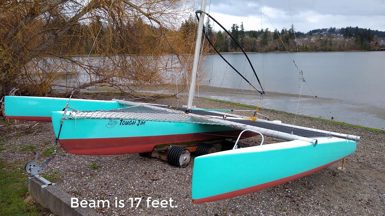 Sea Trial of 20 Foot Home Built Trimaran
