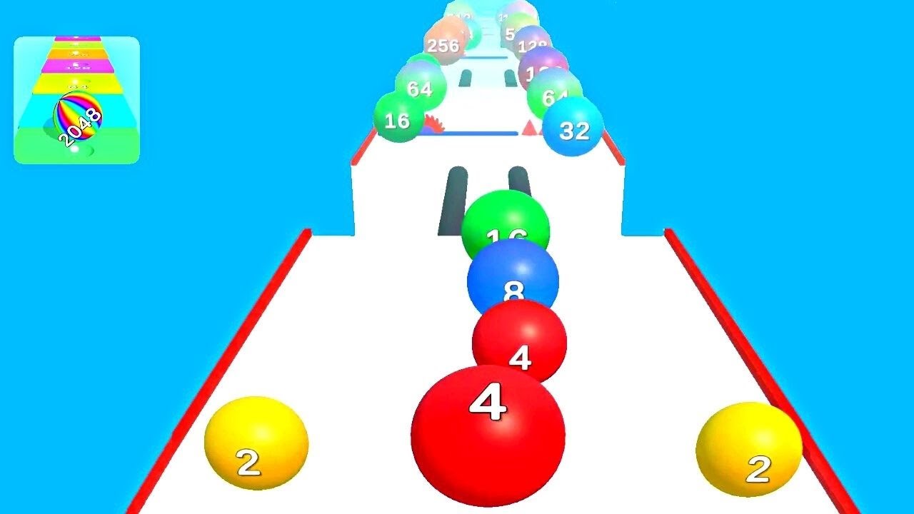 Ball Merge 2048 ! All Levels Gameplay (27-40) android, ios