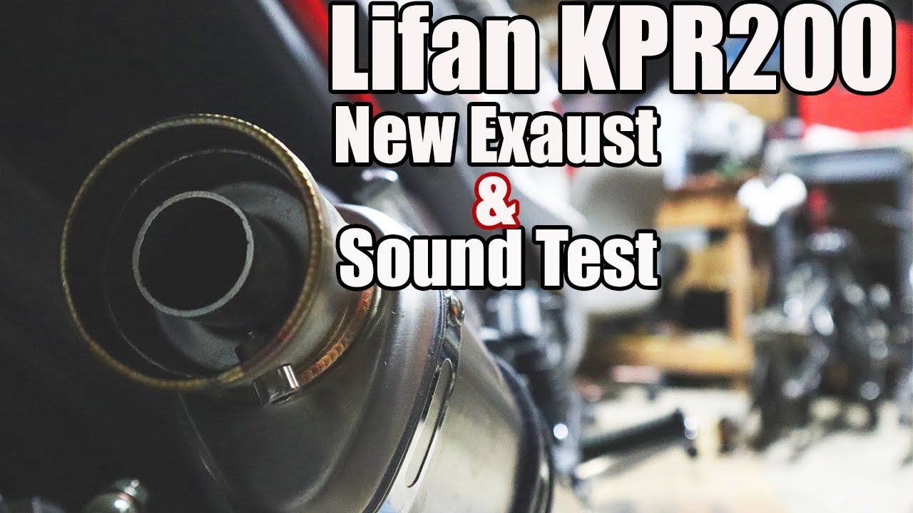Lifan KPR200 с выхлопной системой - установка и звуковой тест #KPR200 #Lifan