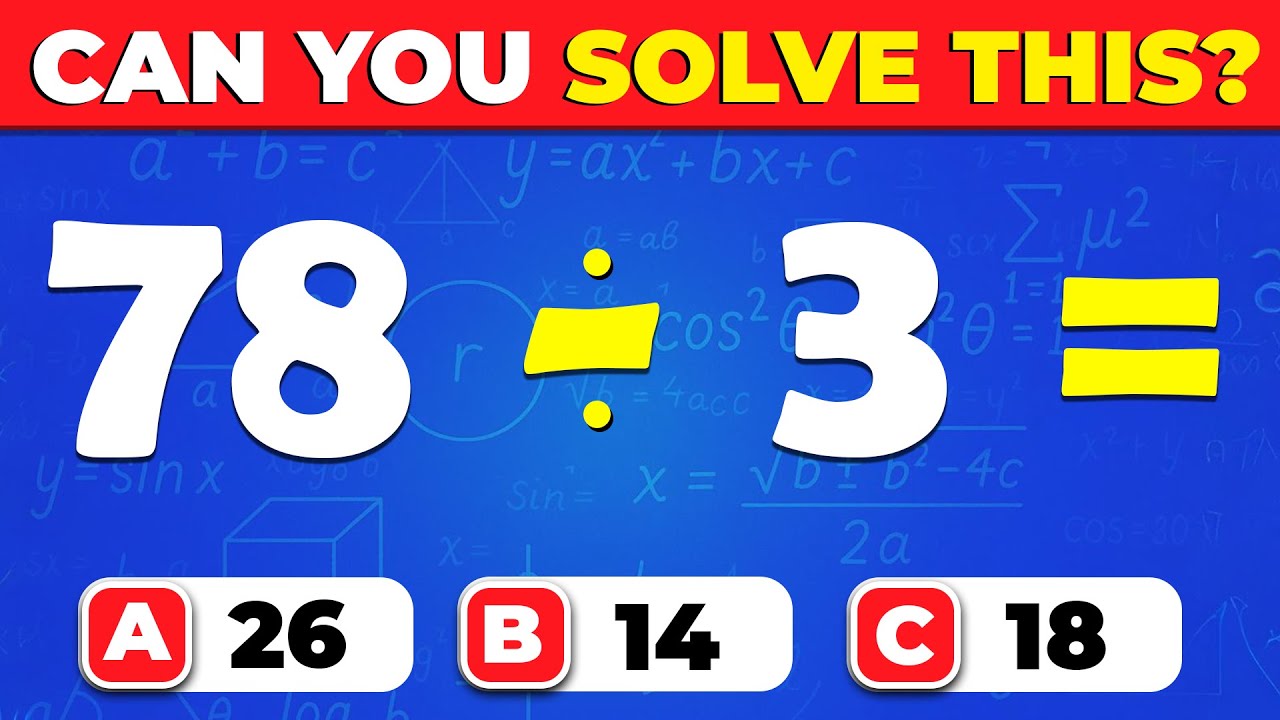 Grade 6 Math Quiz | Division Test for Students – Can You Solve Them All?