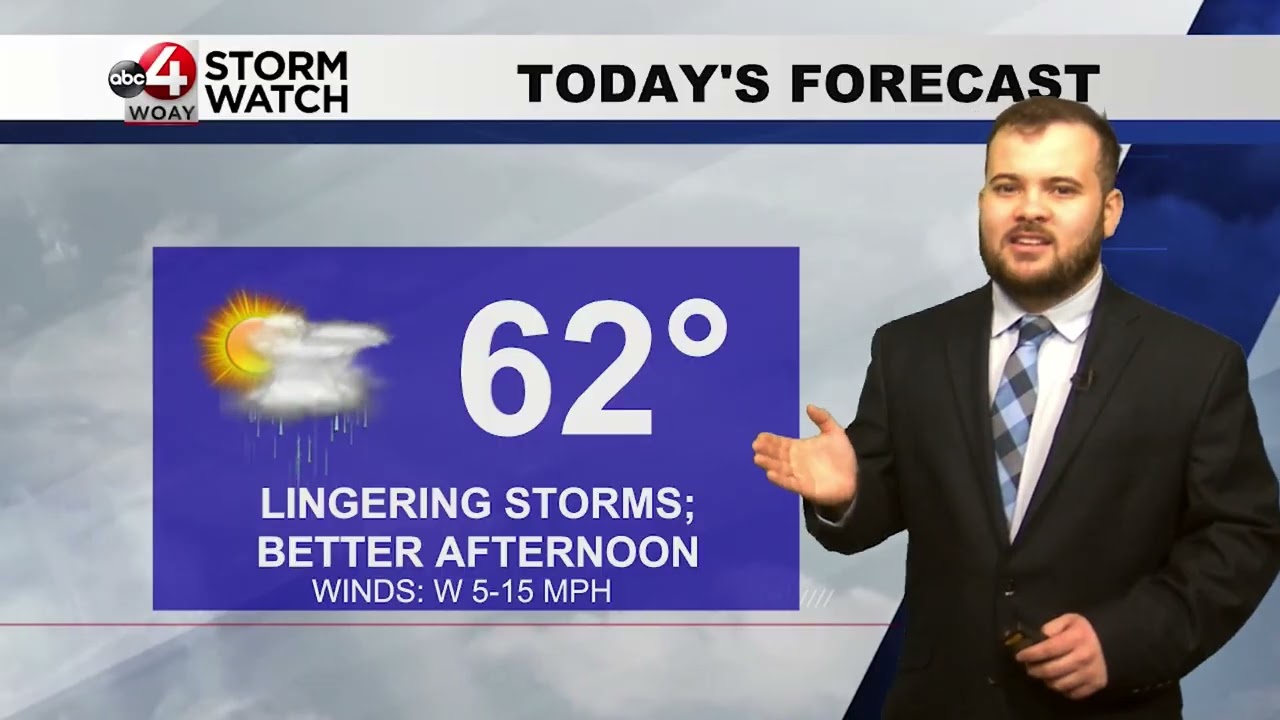 Christian's Morning Forecast: Lingering Storms; Snow on Sunday