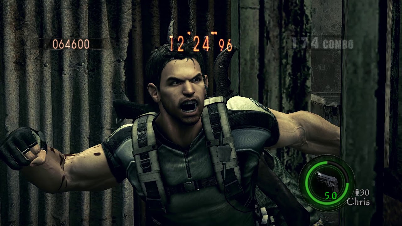 Resident Evil 5 Chris Melee anytime NOMERCY Public Assembly Mercenaries FUN