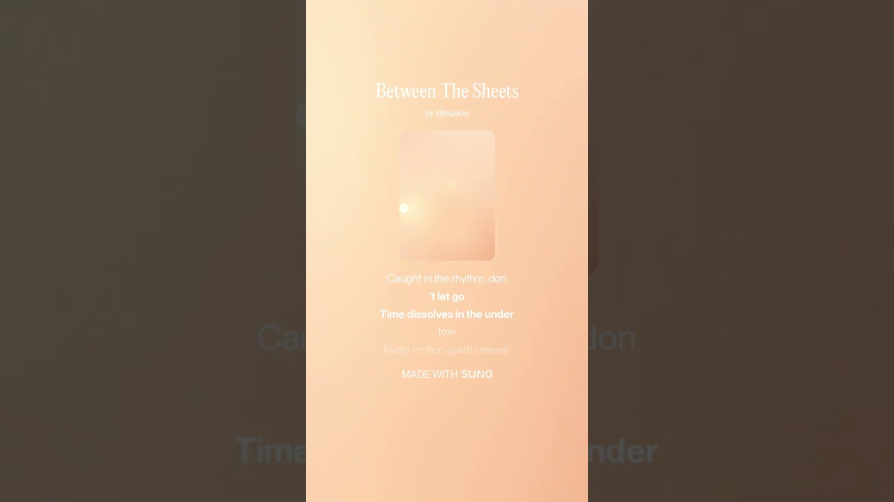Between The Sheets #music #deephouse #edm