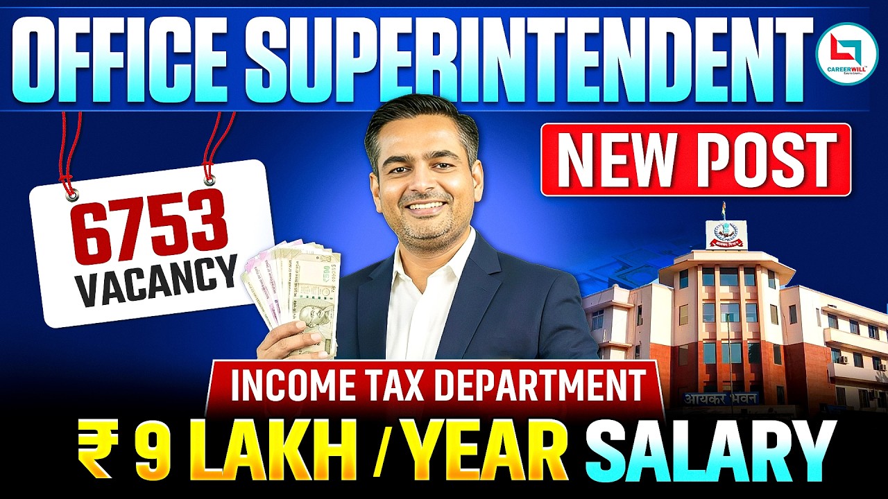 Office Superintendent Income Tax 🔥: Job Profile, Salary, Promotion Explained by Rakesh Yadav Sir