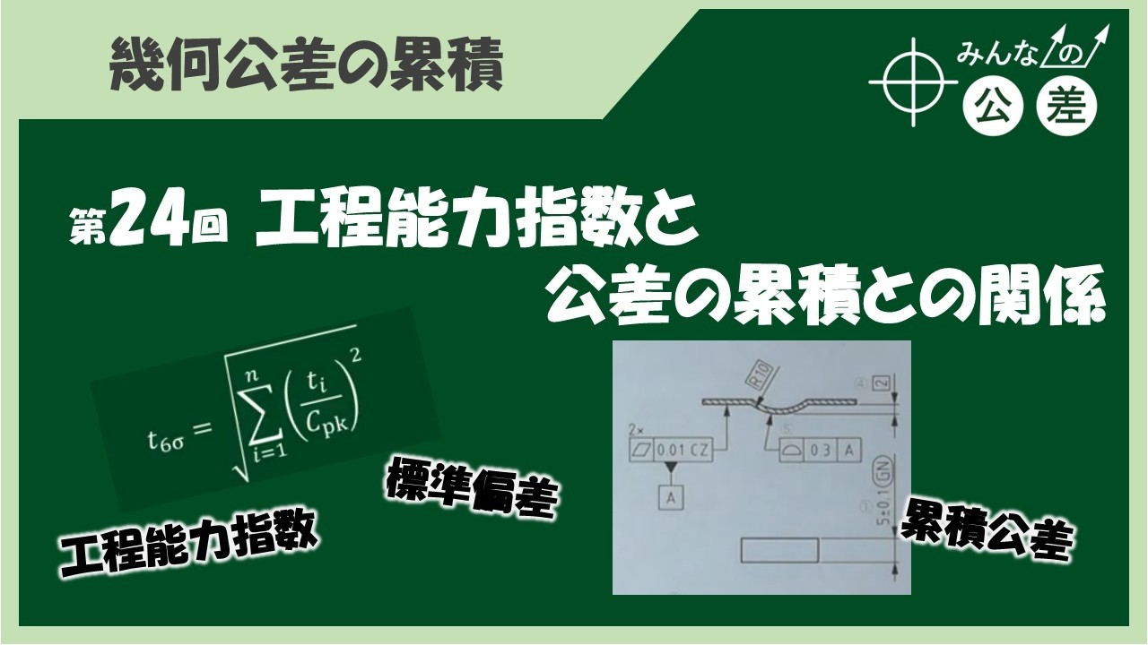 第24回  工程能力指数と公差の累積との関係