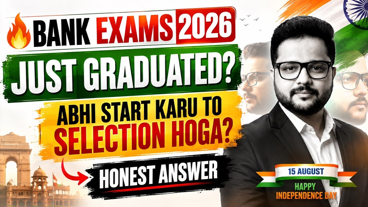 Bank Exams 2026 Honest Strategy | Start Now for Selection | Complete Roadmap