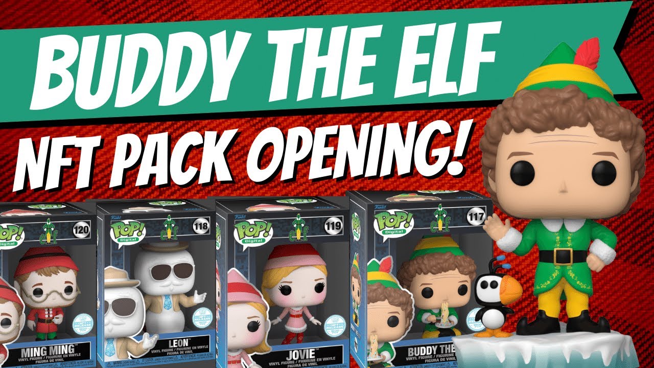 Funko Pop BUDDY THE ELF NFT PACKS!! our NEW BEST NFT PACK OPENING EVER!!