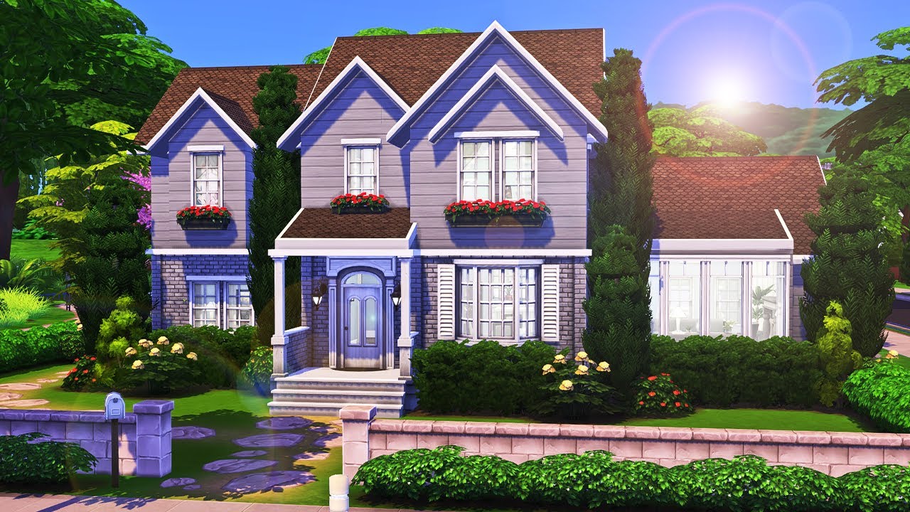 Large Base Game Family Home || The Sims 4: Speed Build