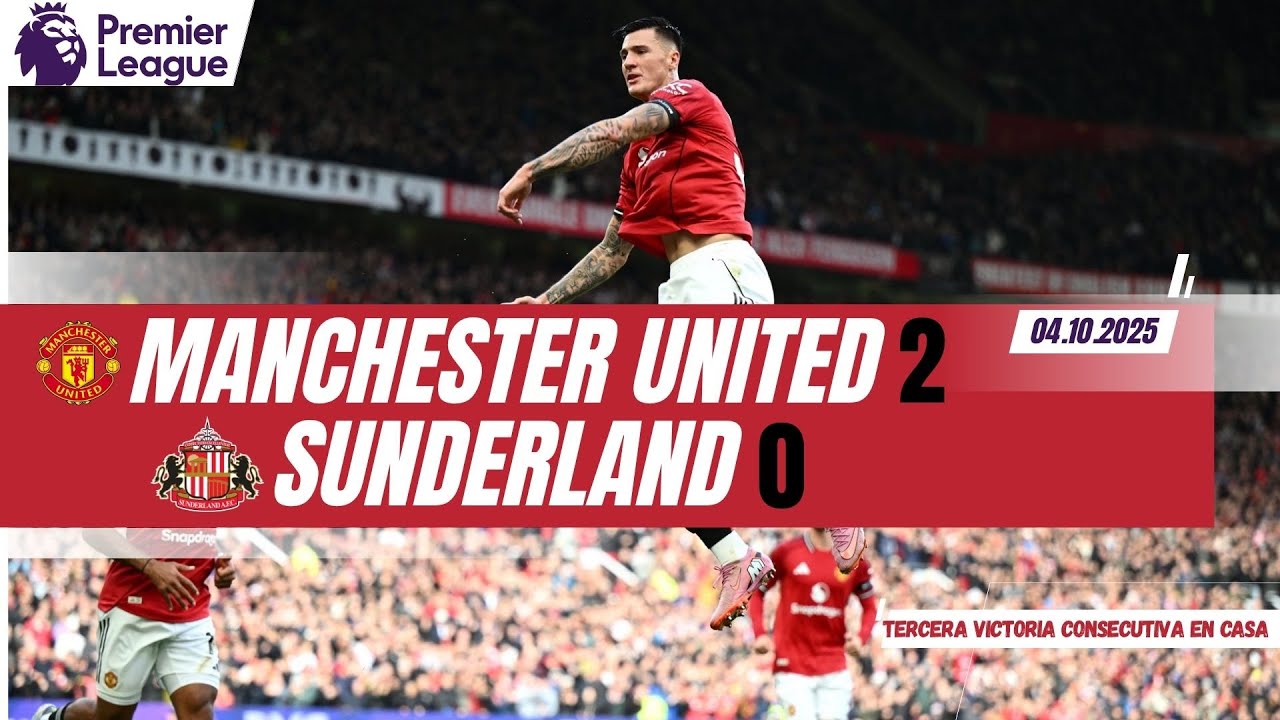 ¡El United vuelve a ganar en Old Trafford y toma confianza de cara al clásico! 2-0 a Sunderland!!!