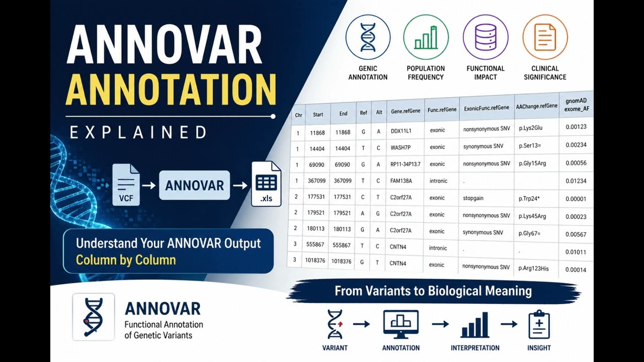 ANNOVAR: разбор аннотационного файла. Разбираемся в каждом столбце
