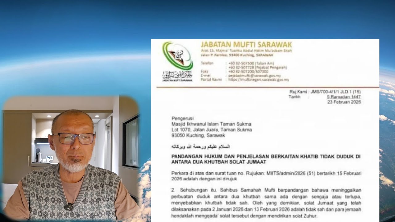 Mufti Sarawak & Duduk Antara 2 Khutbah