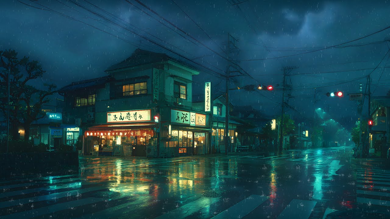Tokyo After Midnight 🌙 A Quiet Night With Lo-fi Music And Gentle Rain
