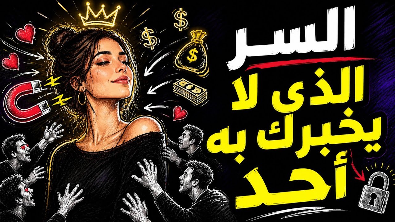 المرأة التي لا تطارد شيئًا… لكنها تحصل على كل شيء‼️
