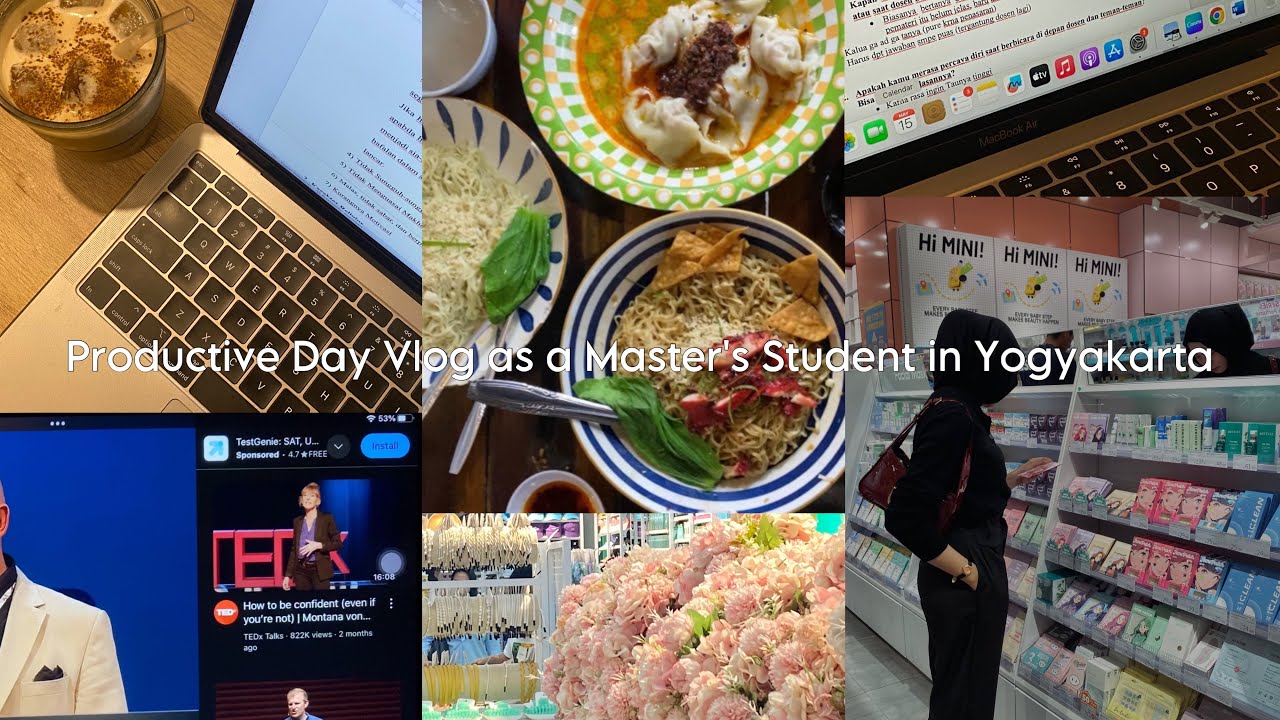 Bagian 2 | Productive Vlog as a Master’s Student in Yogyakarta Indonesia