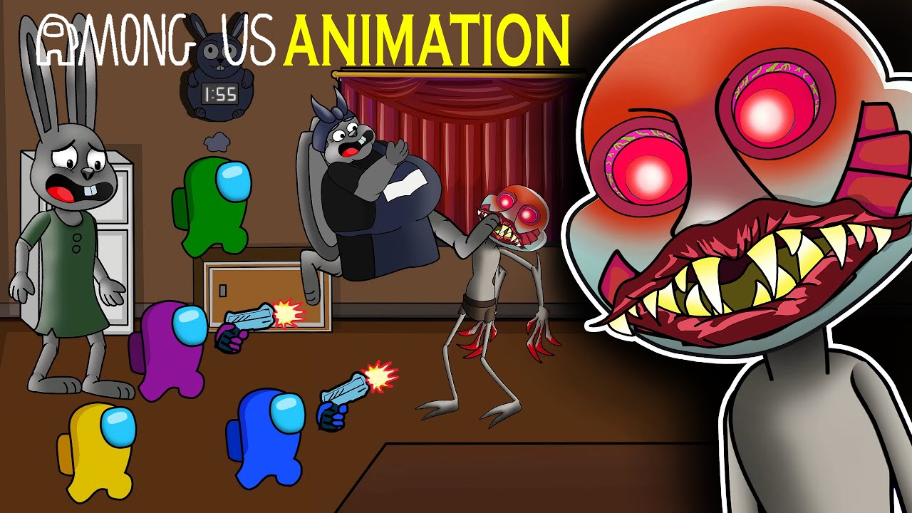 Among Us Animation vs. The Man From the Window EP.2  어몽어스 VS 좀비 애니메이션
